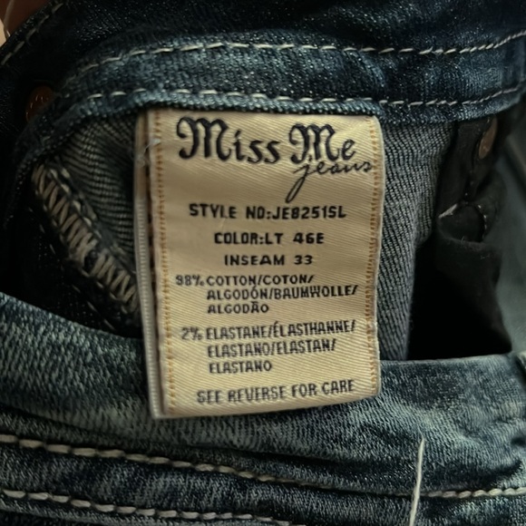 Miss Me Women's Blue Jeans, Signature Skinny, size 31 - Picture 12 of 12
